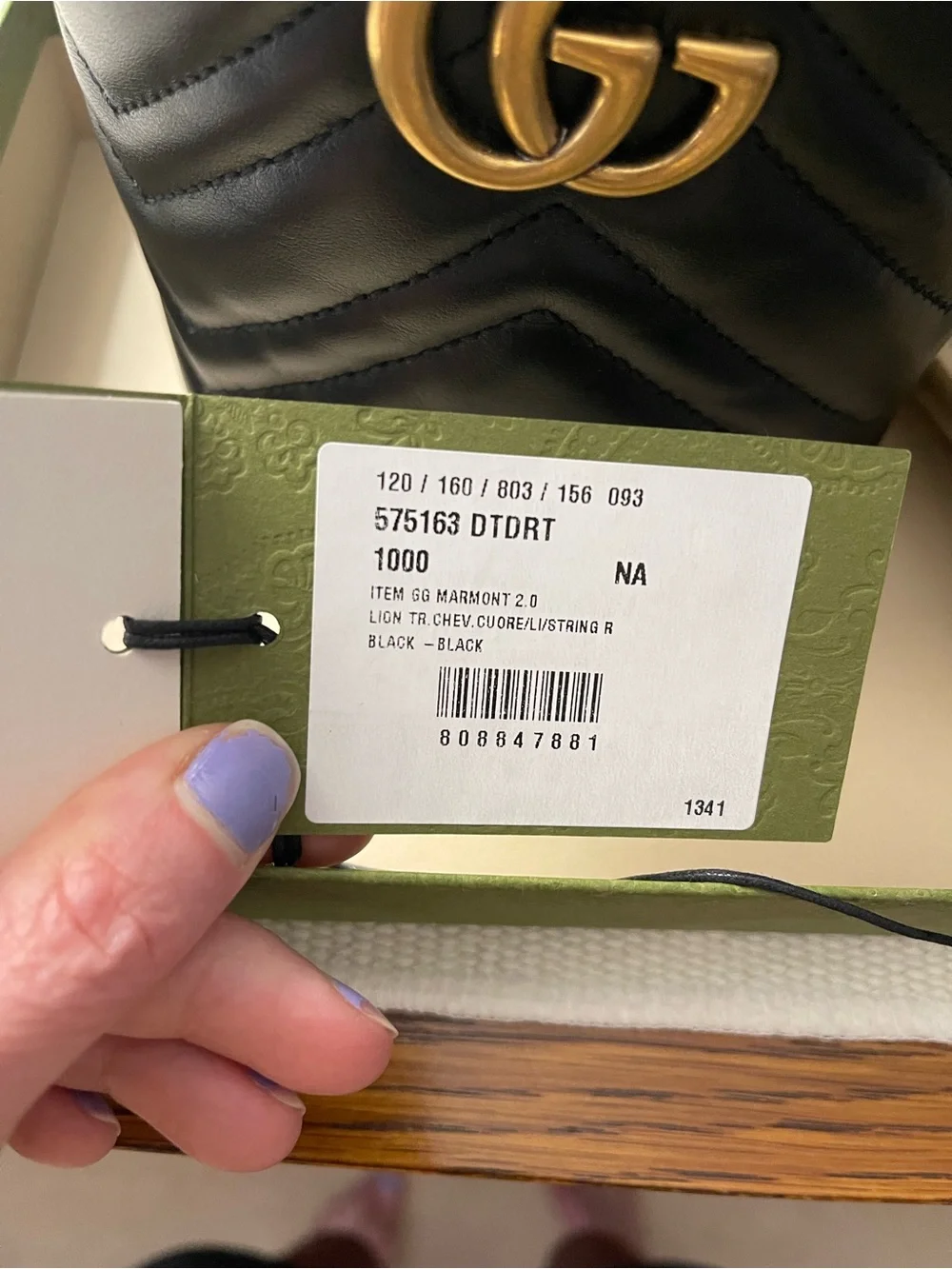 Gucci black Marmont Bucket Bag - Picture 5 of 8
